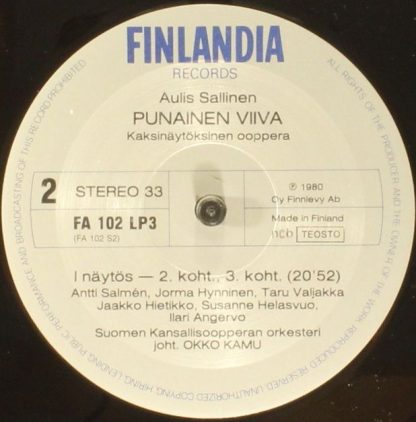 Finlandia Records FA 102 LP3 - The Red Line - Image 9
