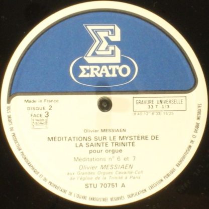 Erato STU 70750 - Méditations Sur Le Mystère De La Sainte Trinit - Image 7