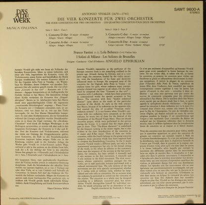 Telefunken SAWT 9600-A - The Four Concertos For Two Orchestras - - Image 2
