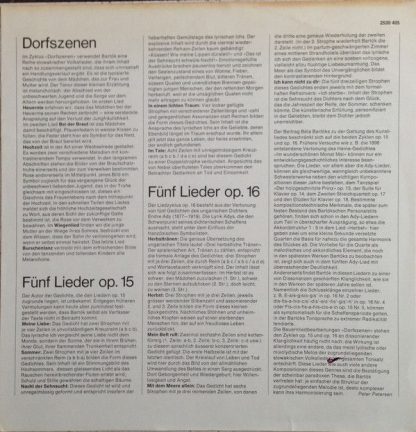 Deutsche Grammophon 2530 405 - Dorfszenen / Village Scenes, Lied - Image 6