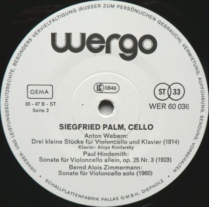 WERGO WER 60036 - Ligeti: Konzert Für Violoncello Und Orchester - Image 3