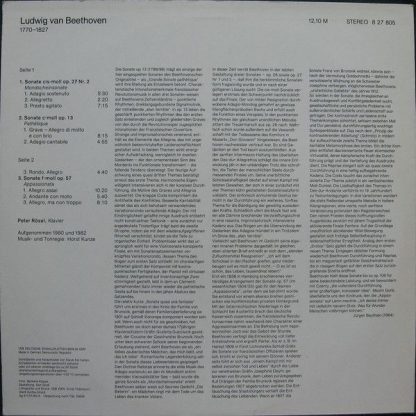 Eterna 8 27 805 - Mondscheinsonate - Pathétique - Appassionata - Image 2