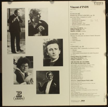 Erato STU 71423 - Concert Op. 89, Suite En Re Op. 24, Kardec Op. - Image 4