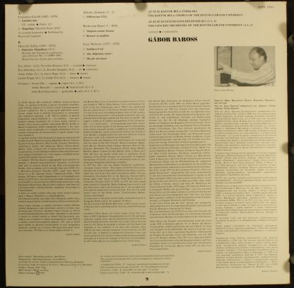 Hungaroton SLPX 12019 - Choral Works - Image 2