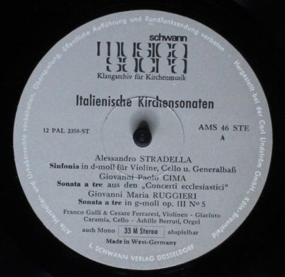 Schwann Musica Sacra AMS 46 - Italienische Kirchensonaten - Image 3
