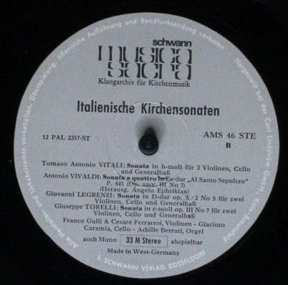 Schwann Musica Sacra AMS 46 - Italienische Kirchensonaten - Image 4