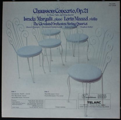 Telarc DG-10046 - Concerto, Op. 21 (For Piano, Violin, And Strin - Image 4