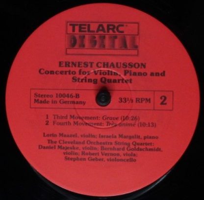 Telarc DG-10046 - Concerto, Op. 21 (For Piano, Violin, And Strin - Image 6