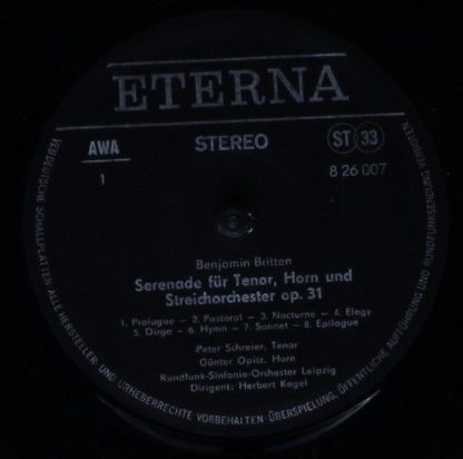 Eterna 8 26 007 - Serenade Für Tenorsolo, Horn Und Streichorches - Image 3