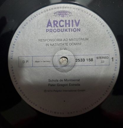 Archiv Produktion STEREO 2533 158 - Gregorianischer Choral - Image 3