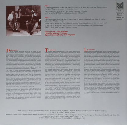 FSM 68 713 - Musik Der Vorklassik Für Viola Da Gamba Und Cembalo - Image 4