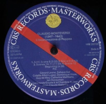 CBS Masterworks M3K 39728 - L'Incoronazione Di Poppea - Image 8