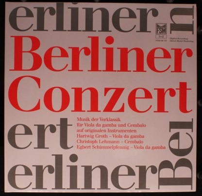 FSM 68 713 - Musik Der Vorklassik Für Viola Da Gamba Und Cembalo