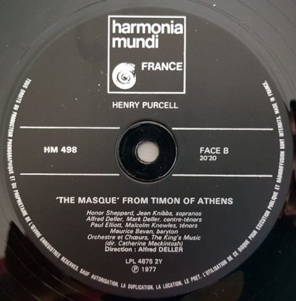 Harmonia Mundi HM 498 - Deller Consort - Image 4