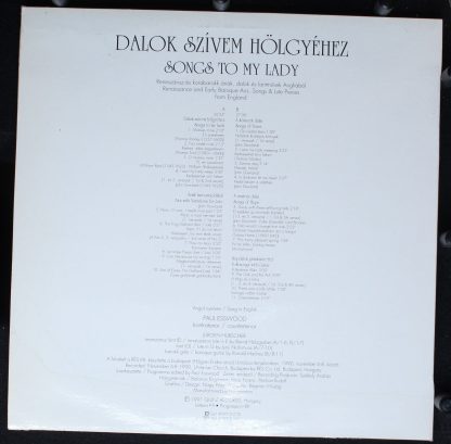 Quint Records Quintana 103012 - Dalok Szívem Hölgyéhez (Songs To - Image 2