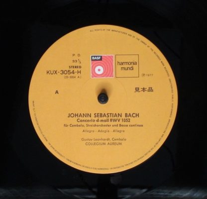 BASF KUX-3054-H - Johan Sebastian Bach, Concerto In D, S" 1052; - Image 3