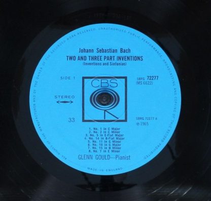 Columbia Masterworks MS 6622 - The Two And Three Part Inventions - Image 3
