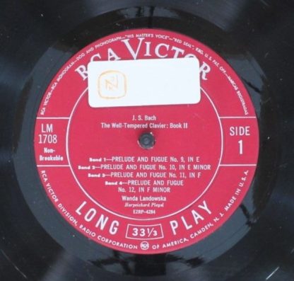 RCA Victor Red Seal LM-1708-C - Das Wohltemperierte Klavier Teil - Image 3