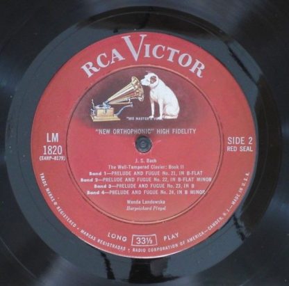 RCA Victor Red Seal LM-1820-C - Das Wohltemperierte Klavier Teil - Image 4