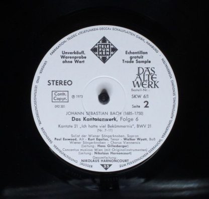 Telefunken SKW 6/1-2 - Das Kantatenwerk (Complete Cantatas) | BW - Image 6
