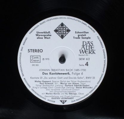 Telefunken SKW 6/1-2 - Das Kantatenwerk (Complete Cantatas) | BW - Image 8