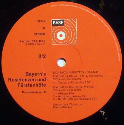 BASF 29 21142-8 - Musik Aus Schlossern Und Residenzen   Baden-Wu - Image 3