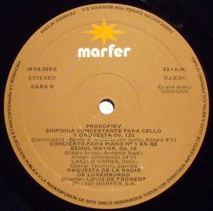 Marfer M 50.309 S. - Sinfonía Concertante Para Cello Y Orquesta - Image 3