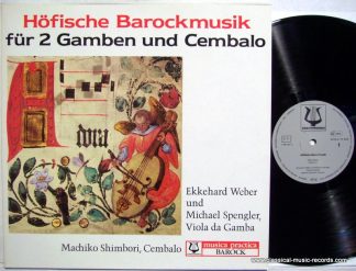 Christophorus SCGLX 73 943 - Höfische Barockmusik Für 2 Gamben u