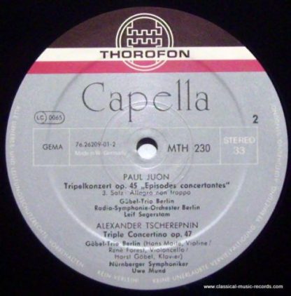 Thorofon Capella MTH 230 - Tripelkonzert Op. 45, Triple Concerti - Image 7