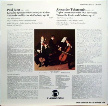 Thorofon Capella MTH 230 - Tripelkonzert Op. 45, Triple Concerti - Image 4