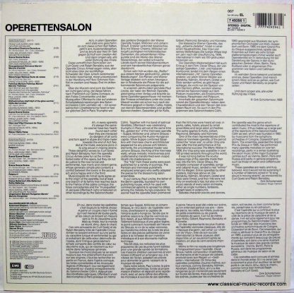 EMI 7 49396 1 - Operettensalon Salonorchester Cölln/ Le Nouveau - Image 4