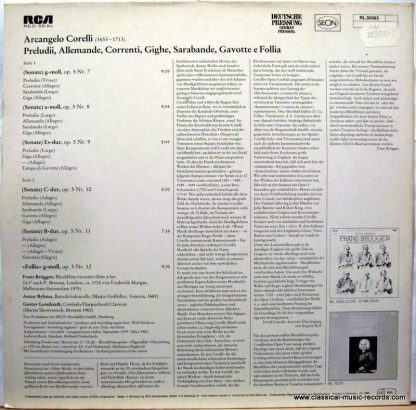 RCA RL 30393 - Sonaten Op.5 Nr.7-12 ''la Folia'' - Image 2