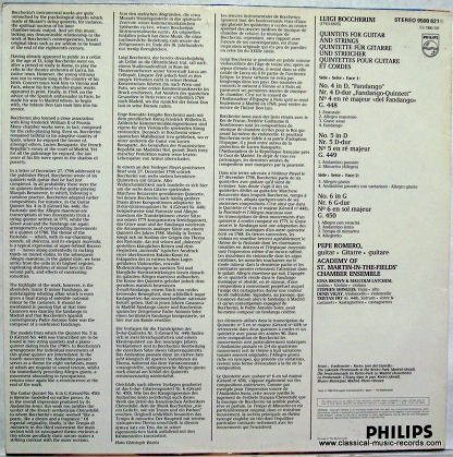 Philips 9500 621 - Guitar Quintets · Gitarrenquintette Nos. 4, 5 - Image 2