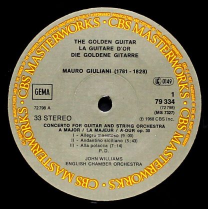 CBS Masterworks 79334 - The Golden Guitar / Die Golden Gitarre / - Image 2