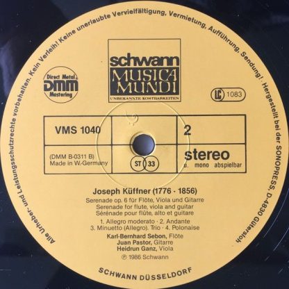 Schwann Musica Mundi VMS 1040 - Romantische Kammermusik Für Gita - Image 4