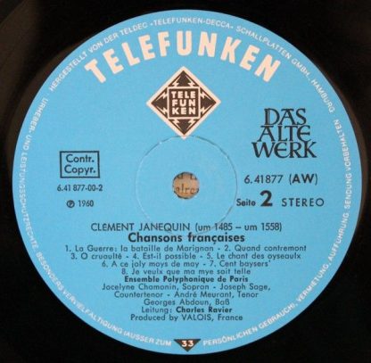 Telefunken 6.41877 AW - Chansons Françaises - Image 9
