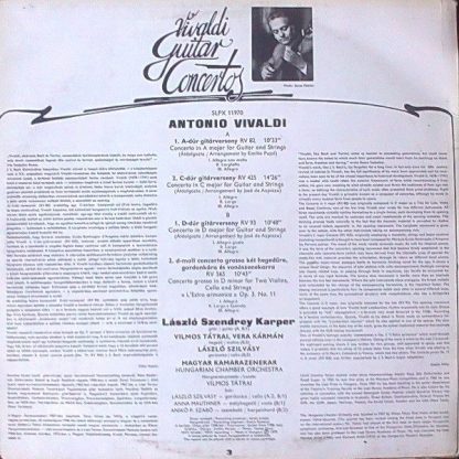 Hungaroton SLPX 11970 - Vivaldi Guitar Concertos - Image 2