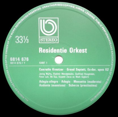 Residentie-Orkest 6814 676 - Kreutzer Septett - Klughardt Quinte - Image 2