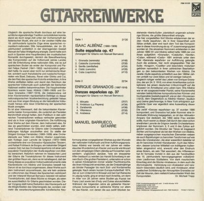 FSM FSM 53 029 - Gitarrenwerke Von Albéniz Und Granados - Image 2