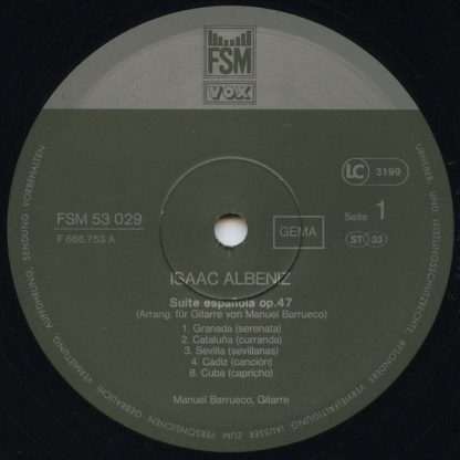 FSM FSM 53 029 - Gitarrenwerke Von Albéniz Und Granados - Image 3