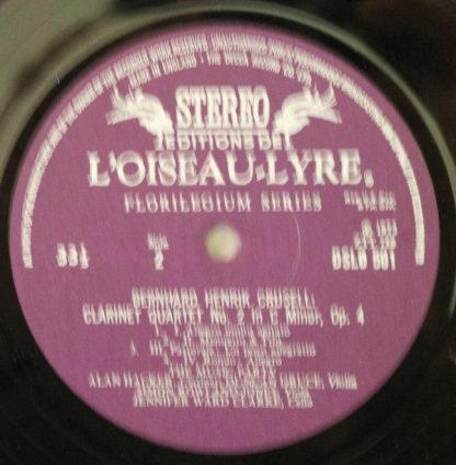 L'Oiseau-Lyre DSLO 501 - Clarinet Quartet / Clarinet Quartet No. - Image 4