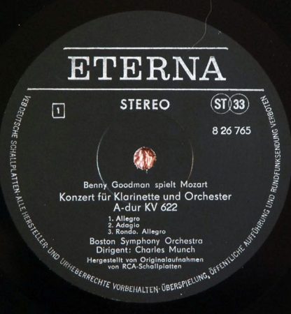 Eterna 8 26 765 - Benny Goodman Spielt Mozart - Image 3