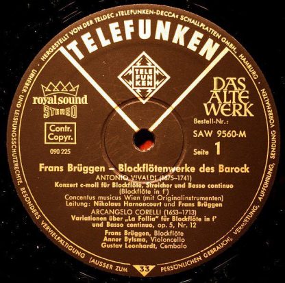 Telefunken SAW 9560-M - Blockflötenwerke Des Barock - Image 4
