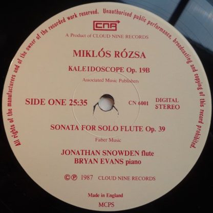 Cloud Nine Records (3) CN 6001 - Kaleidoscope Op. 19B / North Hu - Image 3