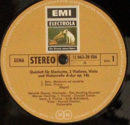 EMI Electrola 1 C 063-28 506 - Quintett Für Klarinette, 2 Violin - Image 3