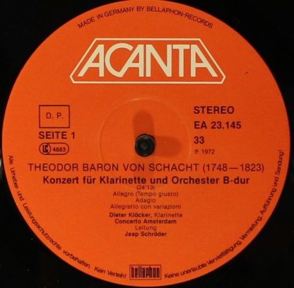 ACANTA EA 23 145 - Klarinettenkonzert B-Dur / Klarinettenkonzert - Image 3