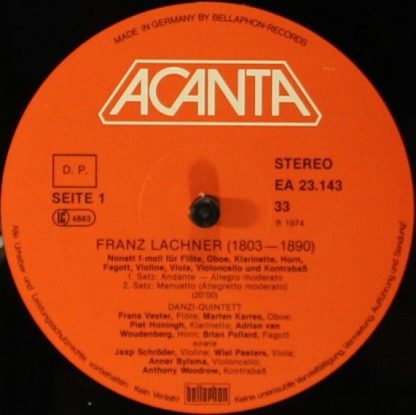 ACANTA EA 23 143 - Nonett F-moll Für Flöte, Klarinette, Horn, Fa - Image 3
