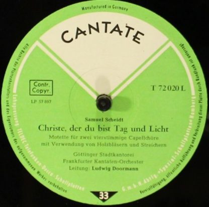 Cantate T 72 020 L - Christe, Der Du Bist Tag Und Licht/ Duo Ser - Image 3