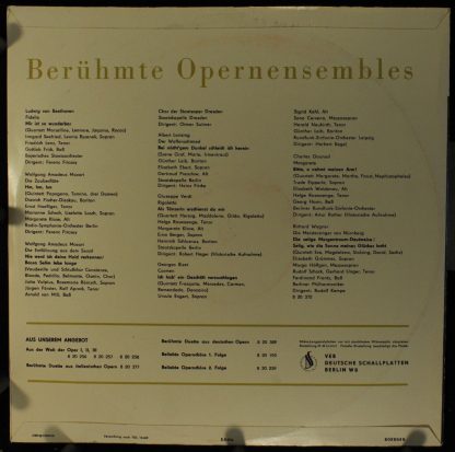 Eterna 8 20 372 - Berühmte Opern Ensembles - Image 2