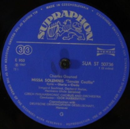 Supraphon SUA 10736 - Missa Solemnis Santa Cecilia - Image 3